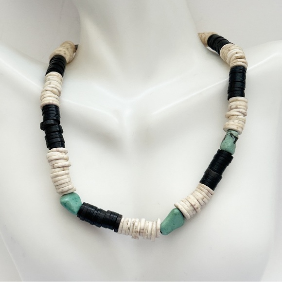 Vintage | Jewelry | Vintage Southwestern Turquoise Shell Serpentine ...